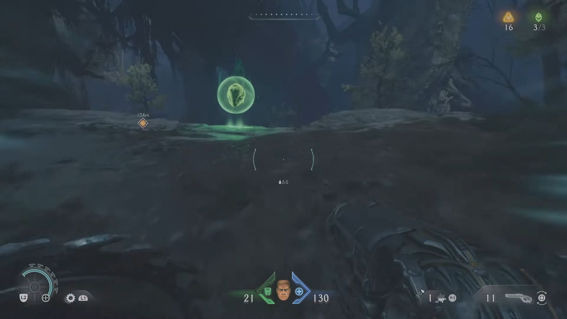 First secret area in Abyssal Forest in Doom The Dark Ages (Image via Sportskeeda Gaming | Bethesda Softworks)